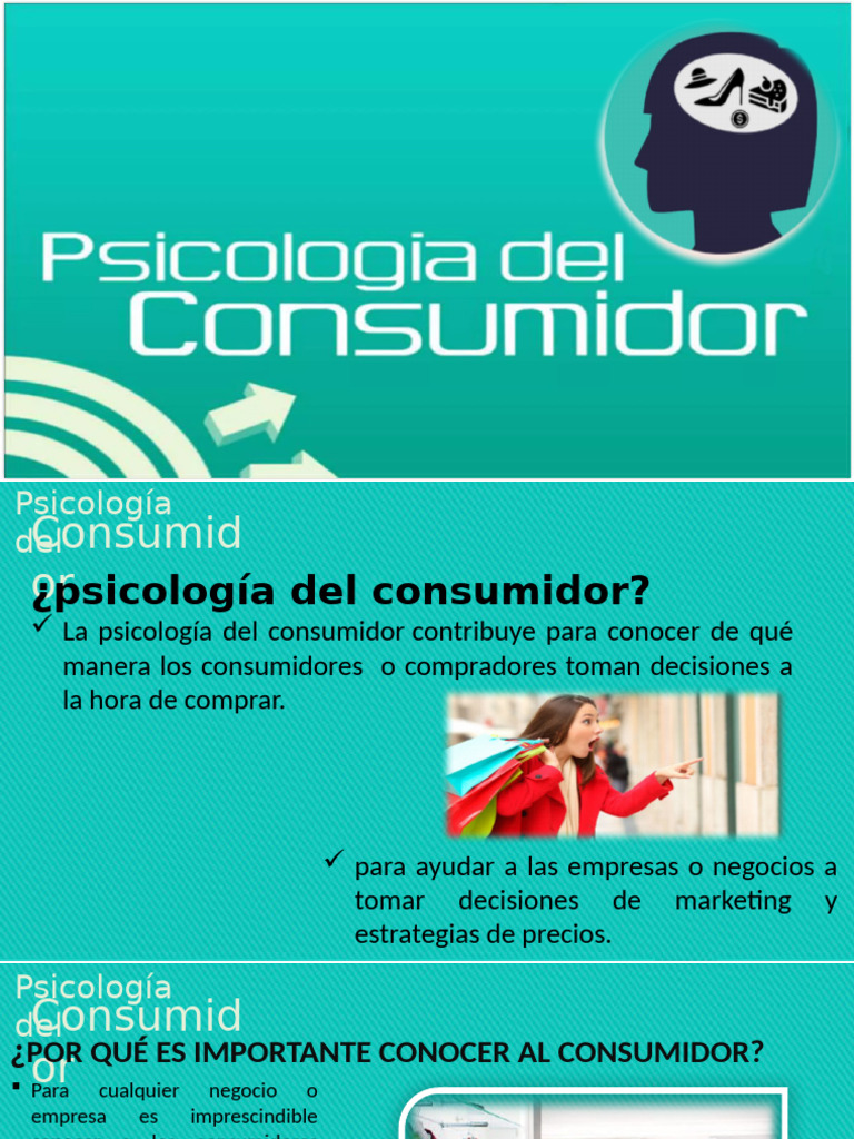 Psicología del Consumidor en Ventas | PDF | Los consumidores | Mercado ...