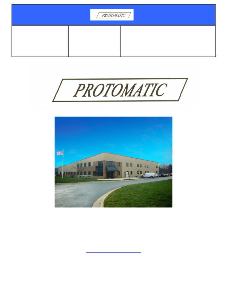 Protomatic Quality Policy Manual | PDF | Occupational Safety And Health ...