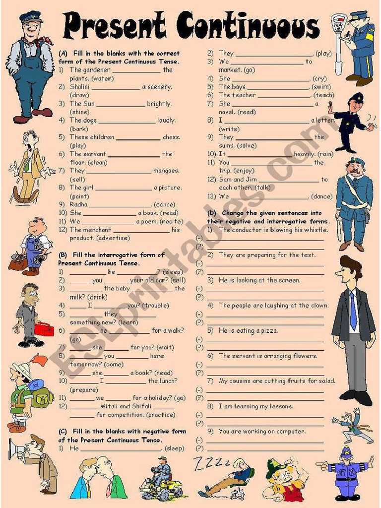 Present Continues Pdf