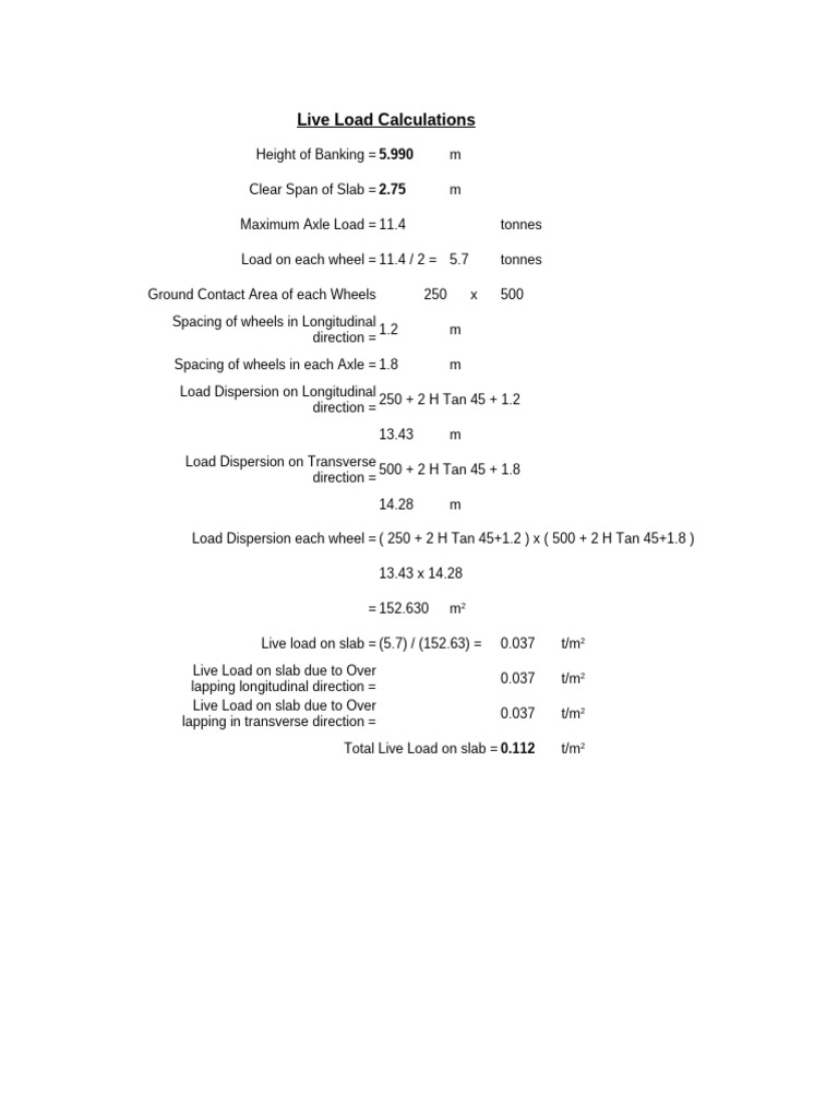 Live Load and Box Design Calculations | PDF | Mechanical Engineering ...