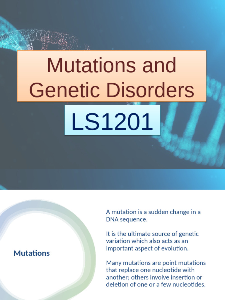 Genetics Lecture 7 | PDF | Genetic Disorder | Dna