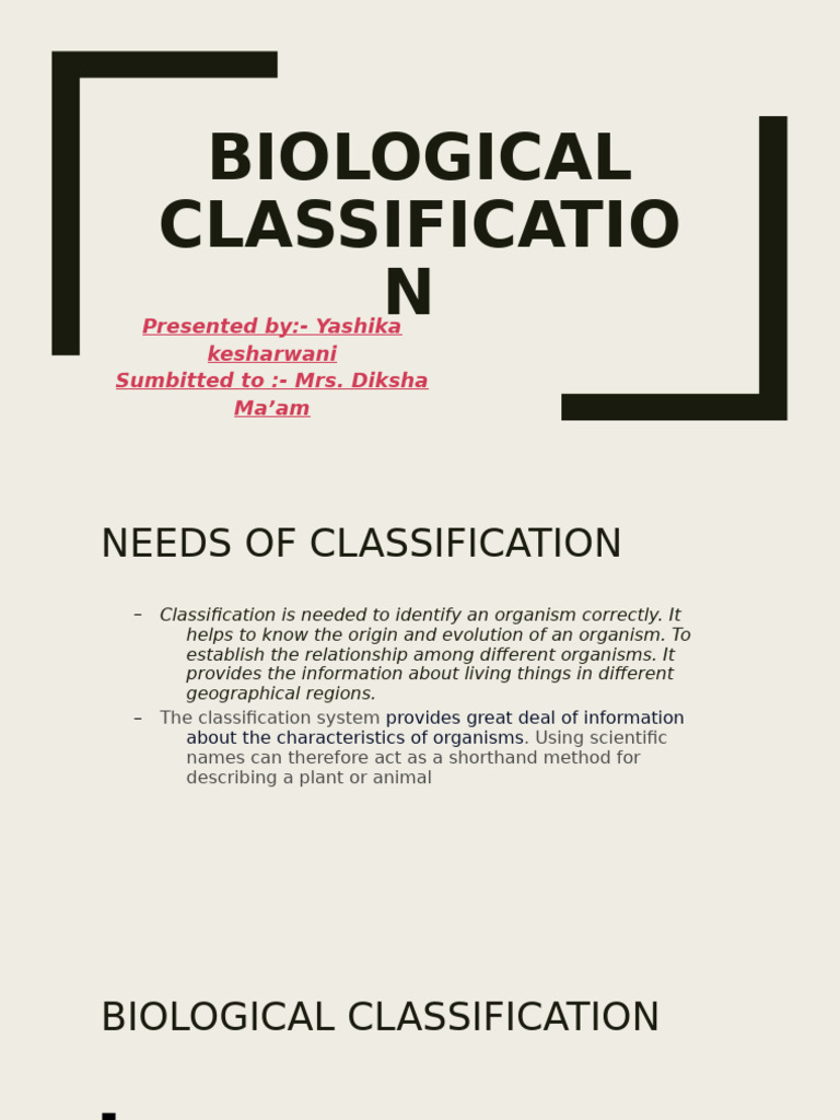 Understanding Biological Classification | PDF | Bacteria | Archaea
