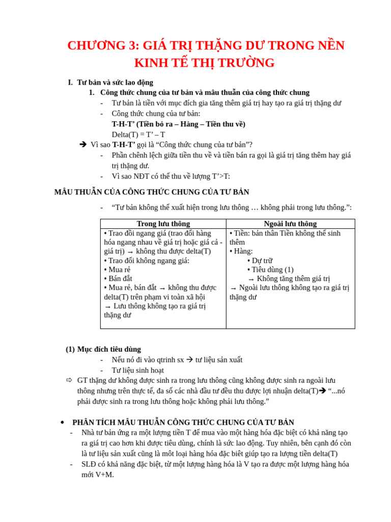 KTCT Chương 3 | PDF
