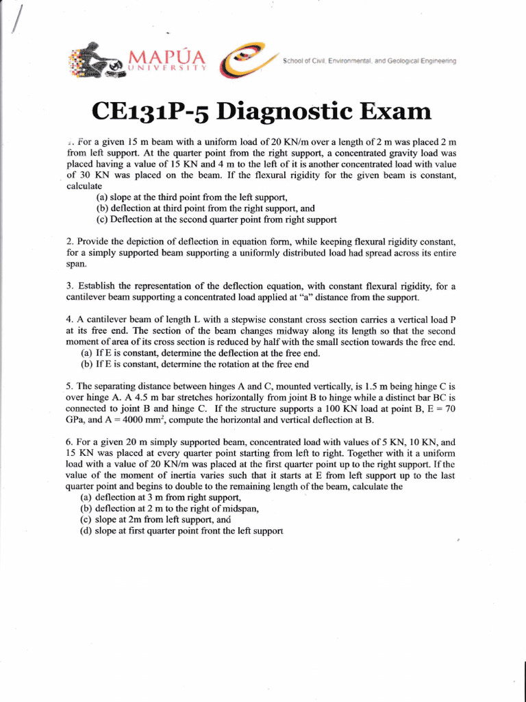 Ce131p-5 Diagnostic Exam - 20241210 - 0001 | PDF