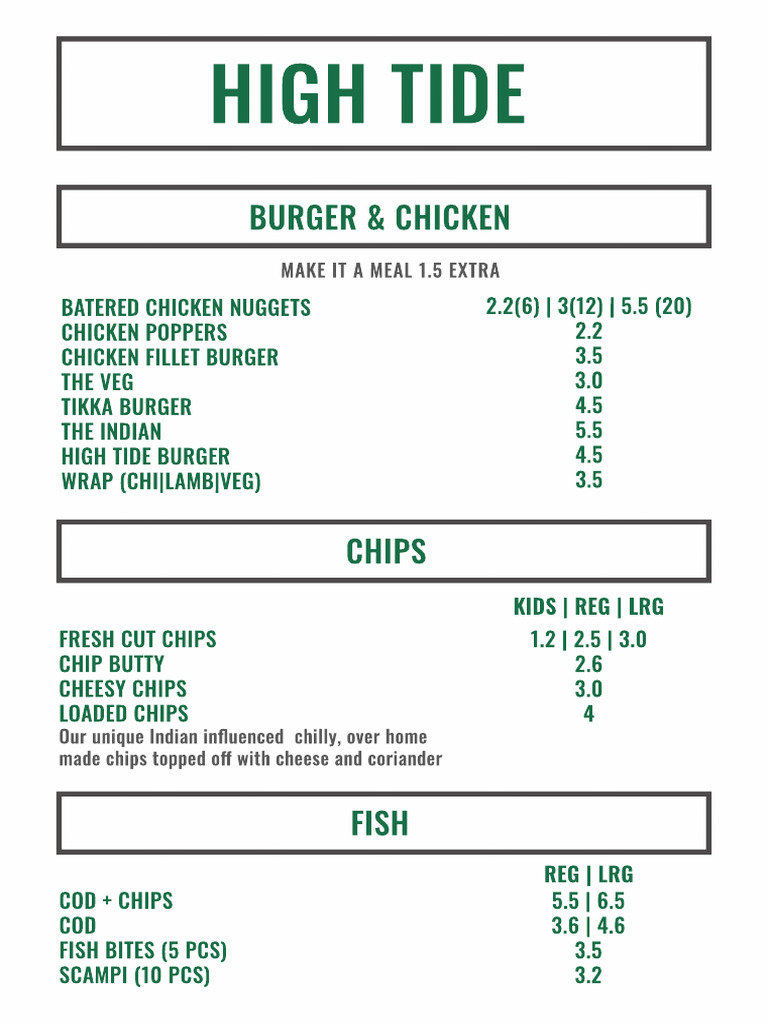 HT Menu | PDF
