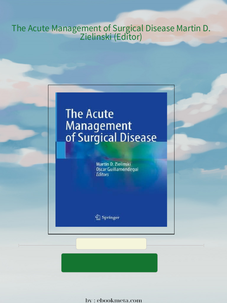 Complete download the acute management of surgical disease martin d