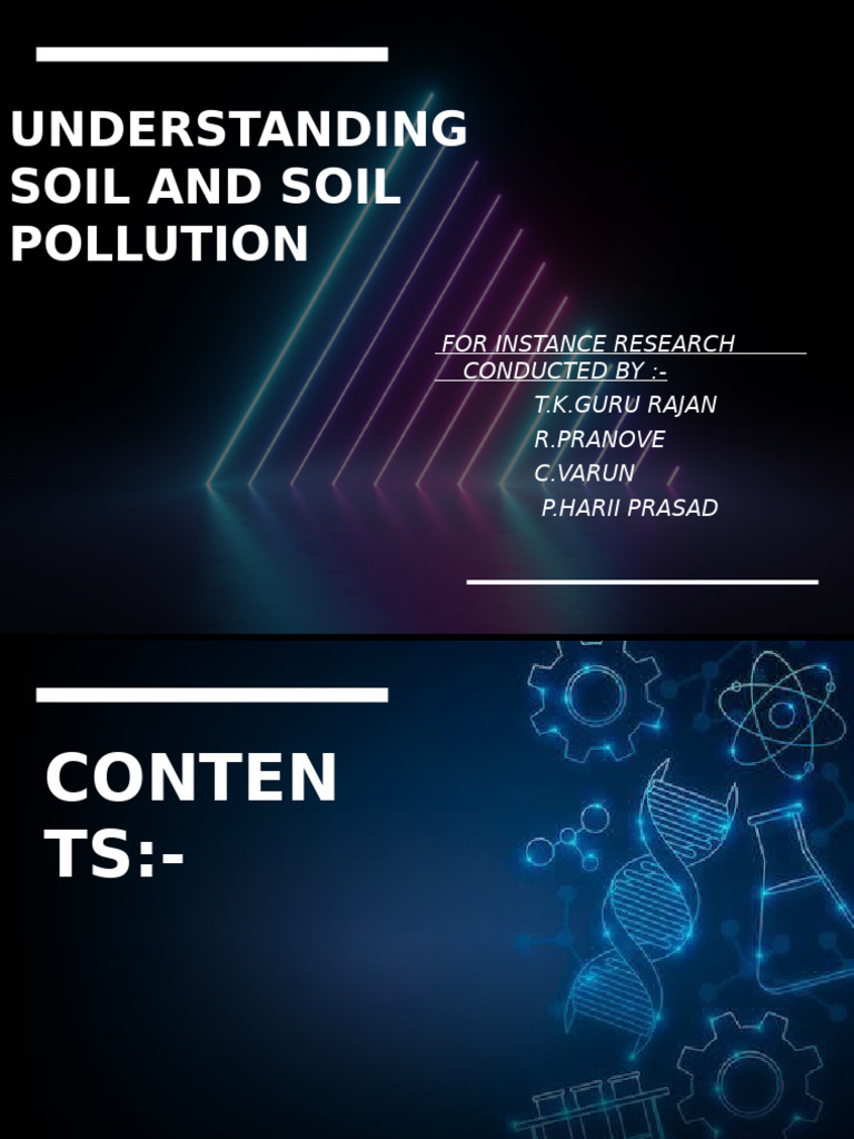 Understanding Soil and Soil Pollution Seminar | PDF