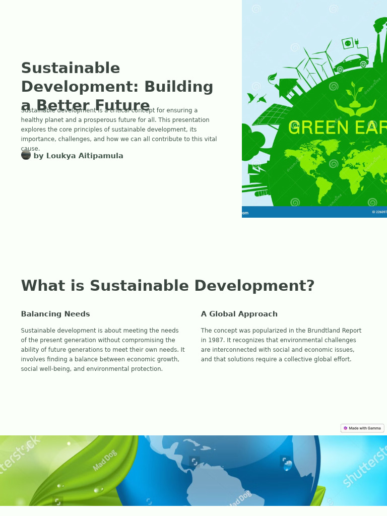 Sustainable Development Insights | PDF | Sustainability | Sustainable ...
