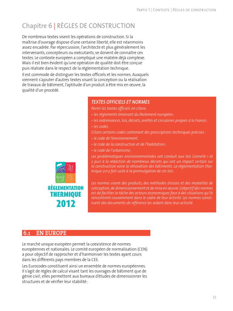 Règles de construction et normes du bâtiment | PDF | Code de la ...