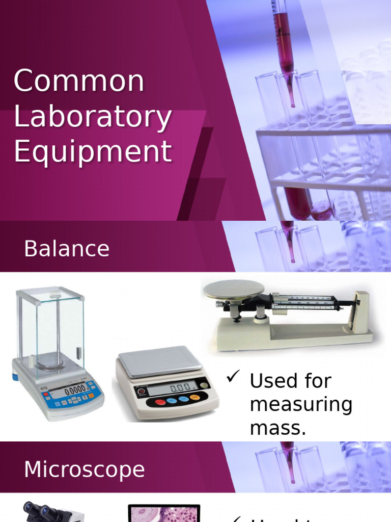 Common Laboratory Equipment With Their Uses | PDF