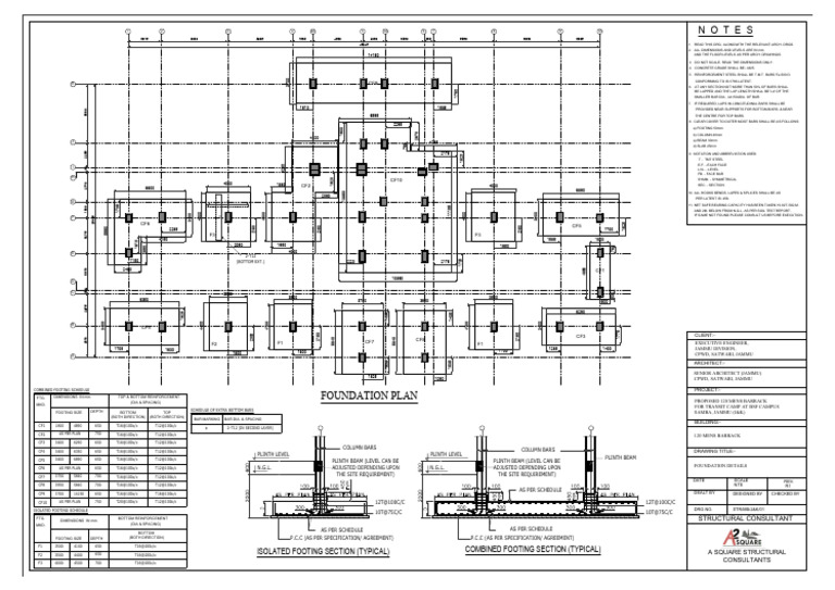 FOUNDATION DETAILS (6) | PDF | Structural Engineering | Civil Engineering