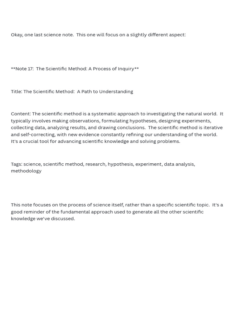 Understanding the Scientific Method | PDF