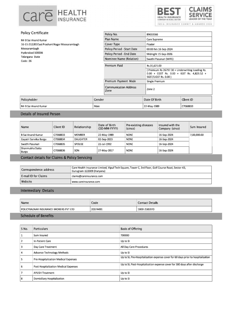 Self Insurance Print | PDF