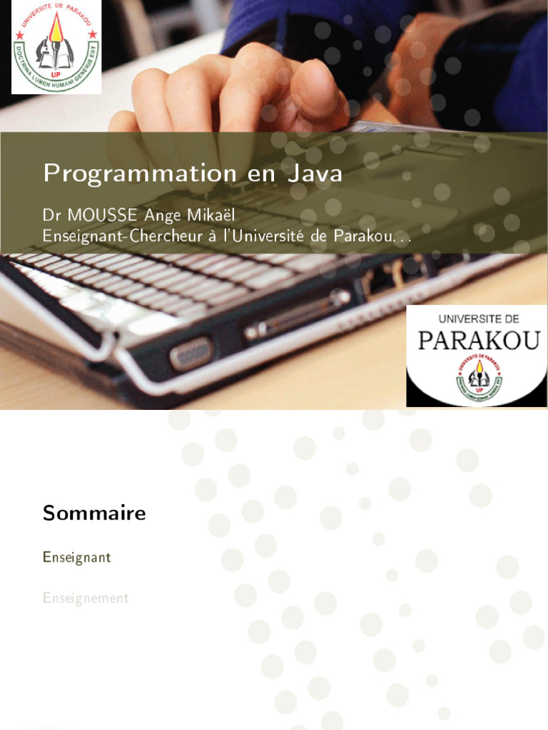 Projet de Programmation en Java | PDF