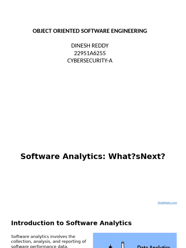 Software Analytics - What - Snext | PDF | Analytics | Agile Software ...