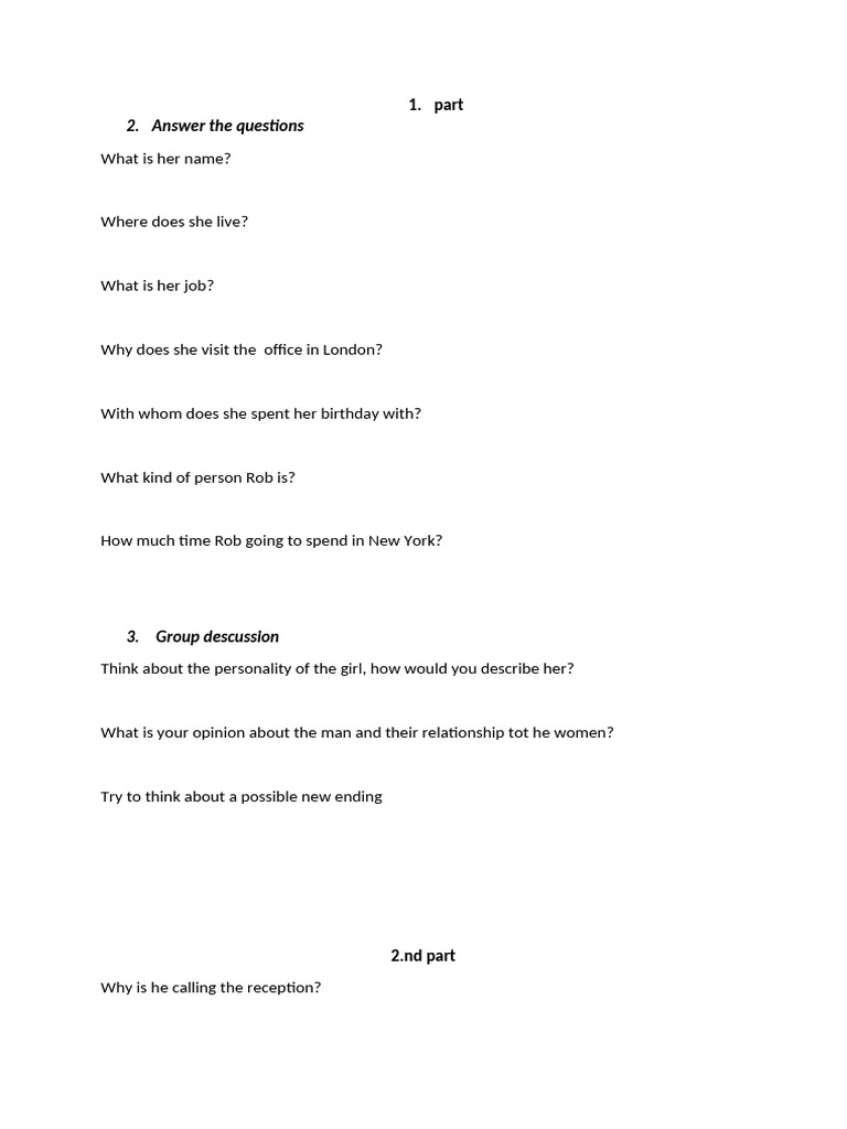 Listening activities pdf