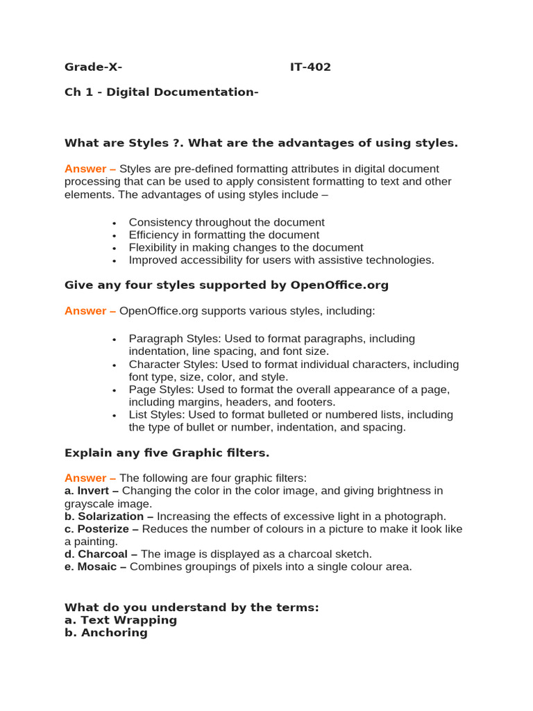 Understanding Styles in Digital Documentation | PDF | Image Scanner ...