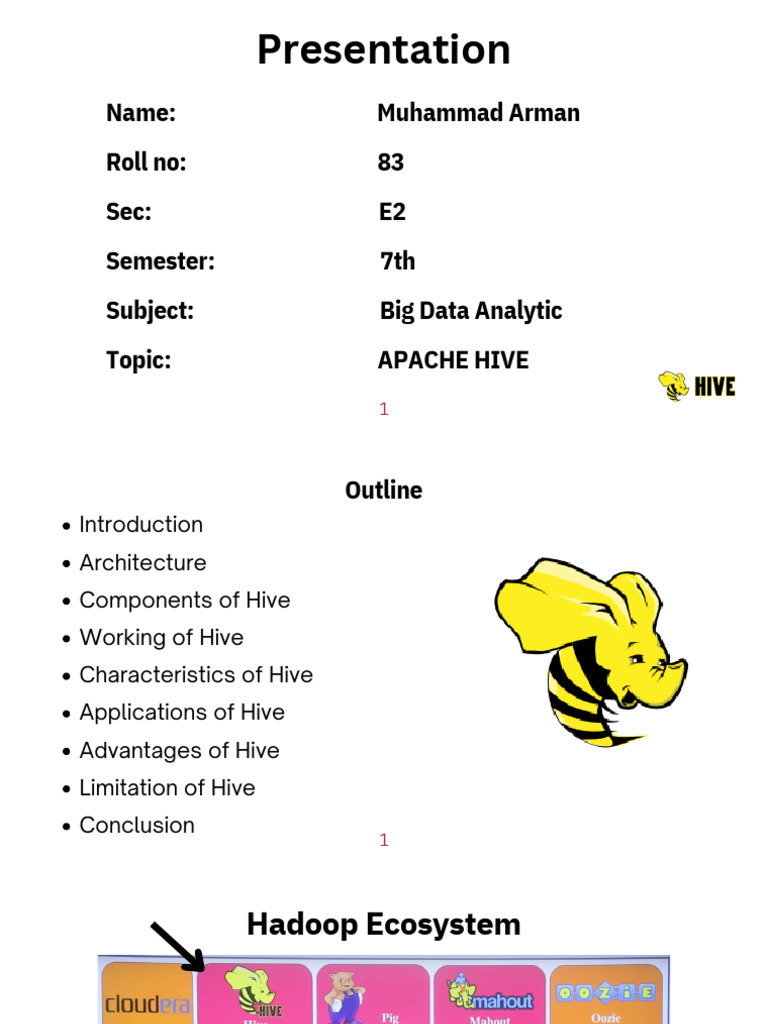 Apache Hive Overview and Applications | PDF | Apache Hadoop | Data