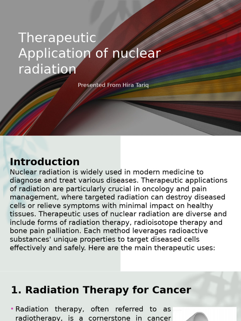 Nuclear Radiation in Cancer Therapy | PDF | Radiation Therapy | Cancer