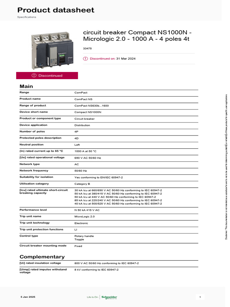 NS1000N Control Wiring Diagram | PDF | Alternating Current | Electricity