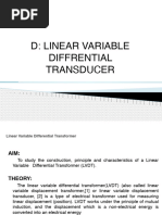 LVDT Working Principle and Diagram | PDF | Transformer | Inductor