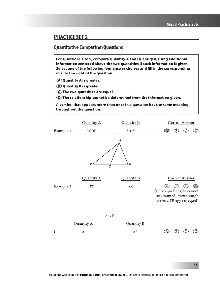 Quant Practice Test 3 | PDF