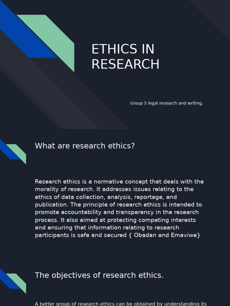 Group 5 Ethics in Research[1] | PDF | Risk | Informed Consent