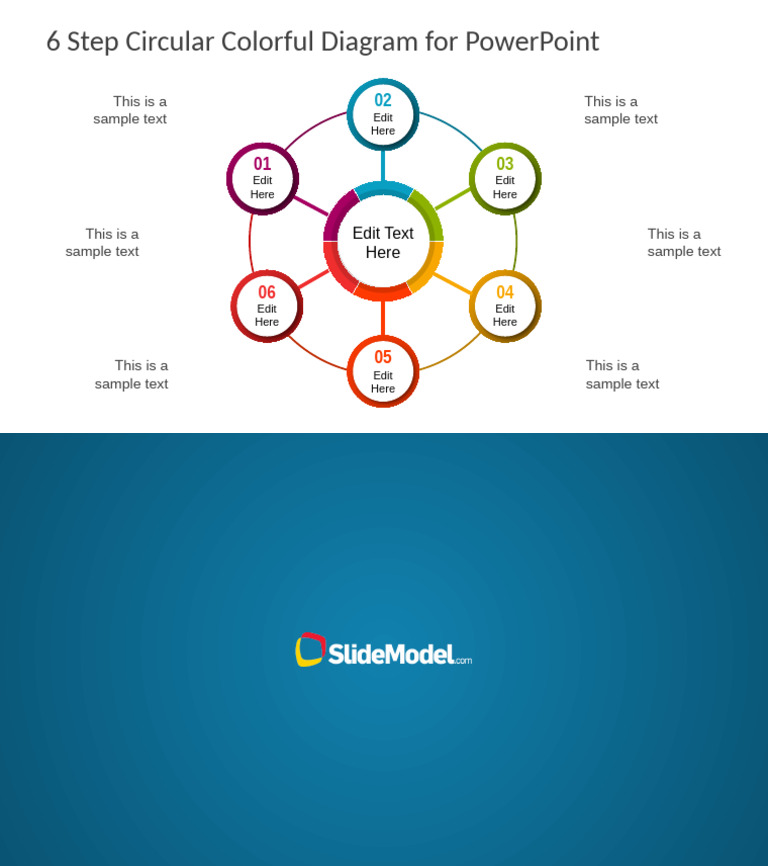 01 6 Step Circular Colorful Diagram Concept 16x9 | PDF