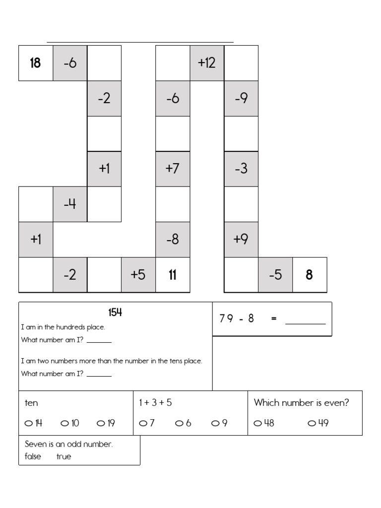 Math Worksheets Grade 2!2!17 | PDF