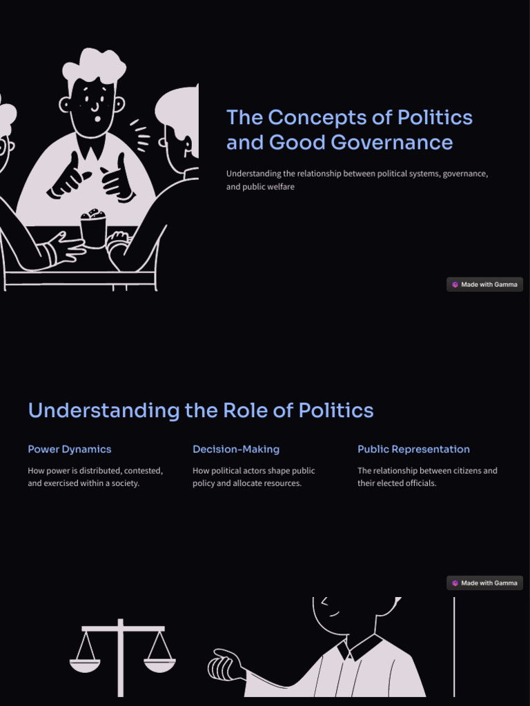 Politics and Good Governance Explained | PDF | Governance | Policy