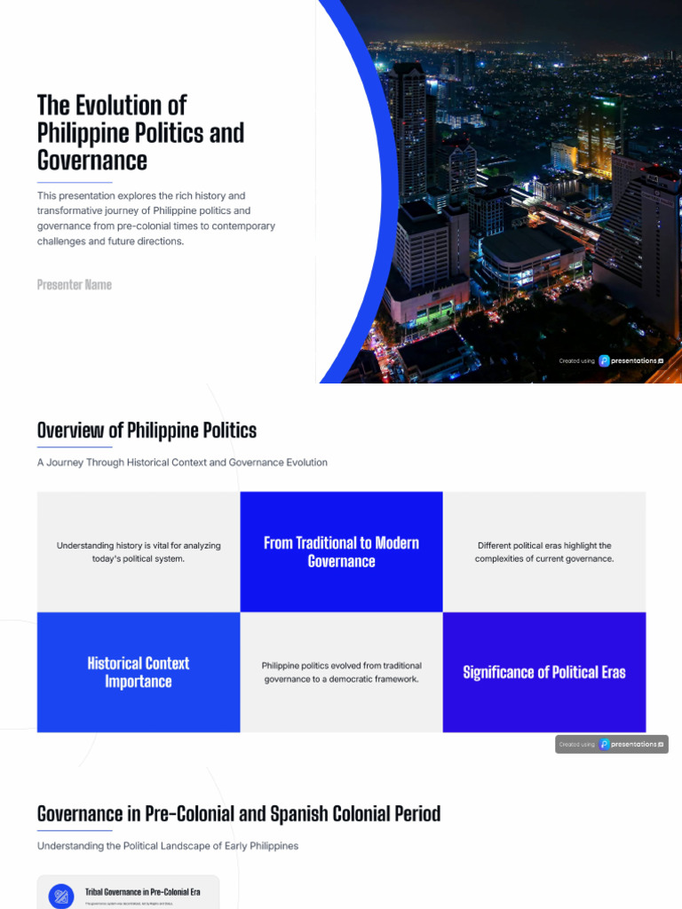 Evolution of Philippine Politics and Governance | PDF