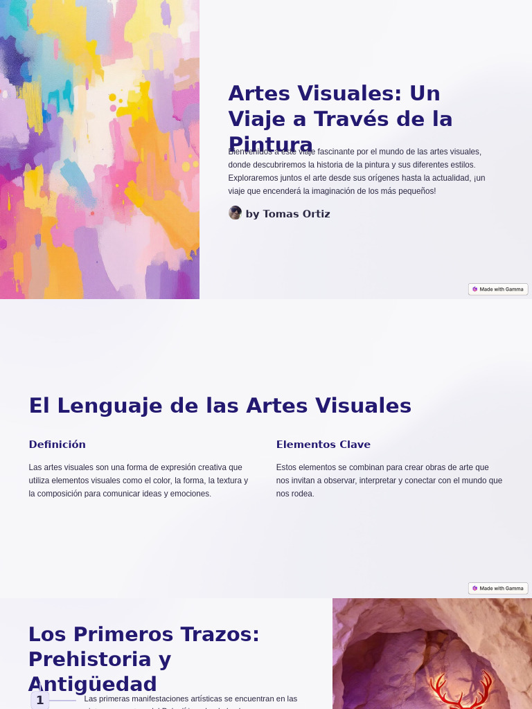 Artes Visuales Un Viaje A Traves de La Pintura | PDF | Pinturas ...