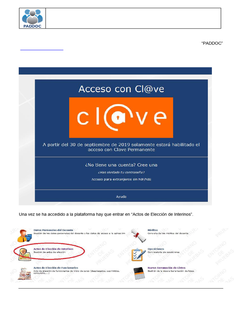 Instrucciones para Adjudicaciones de Interinos | PDF