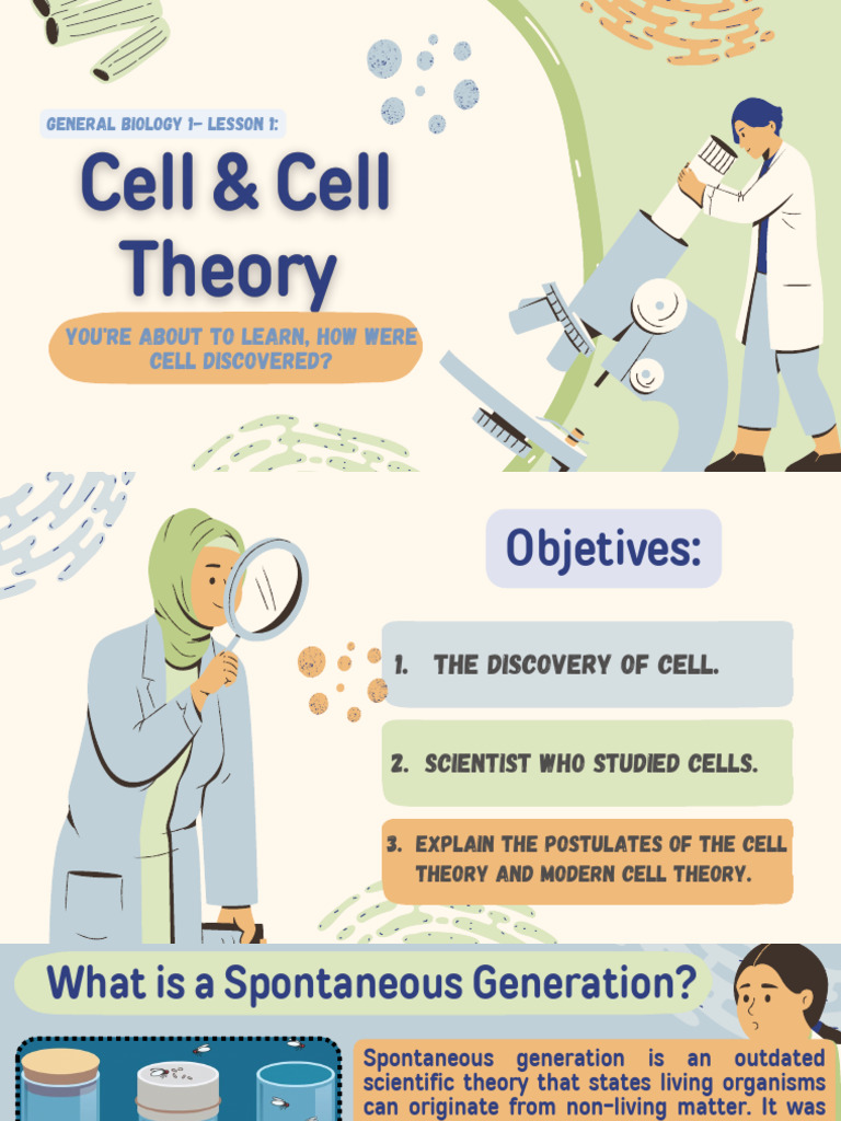 Gen-Bio1-Lesson-1-Cell | PDF | Microorganism | Microscope