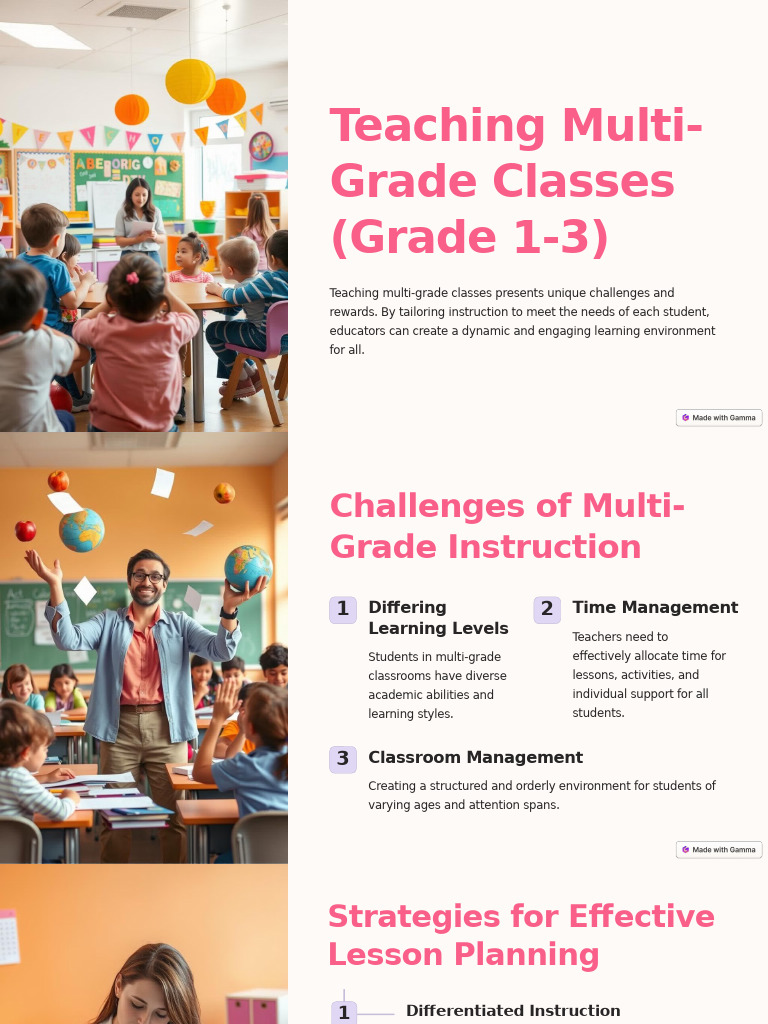 Strategies for Teaching Multi-Grade Classes | PDF | Learning ...