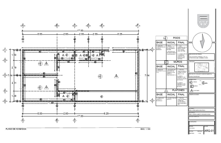Plano de Acabados para Proyecto Habitacional | PDF