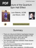 Leon Balents and Joel Moore- Z2 Structure of the Quantum Spin Hall Effect