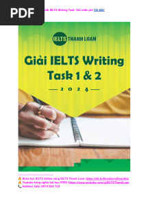eBook Giải Ielts Writing Task 1&2 Năm 2024