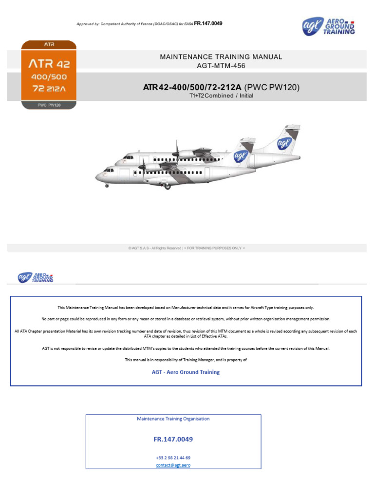 ATR 42/72 Maintenance Training Manual | PDF