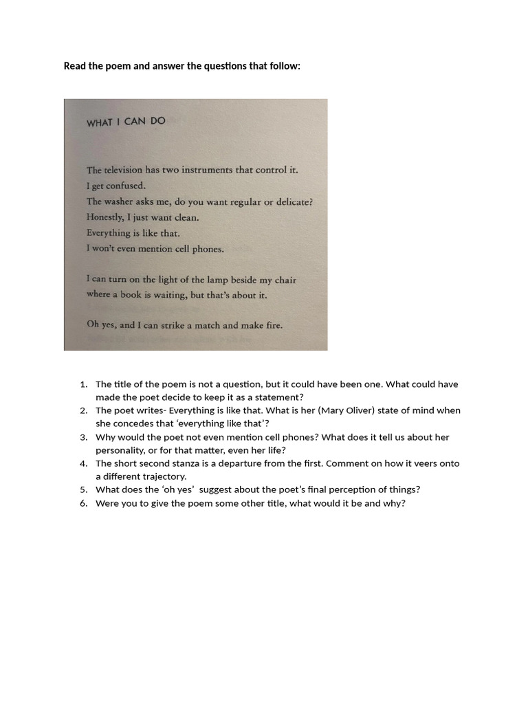 Poem | PDF