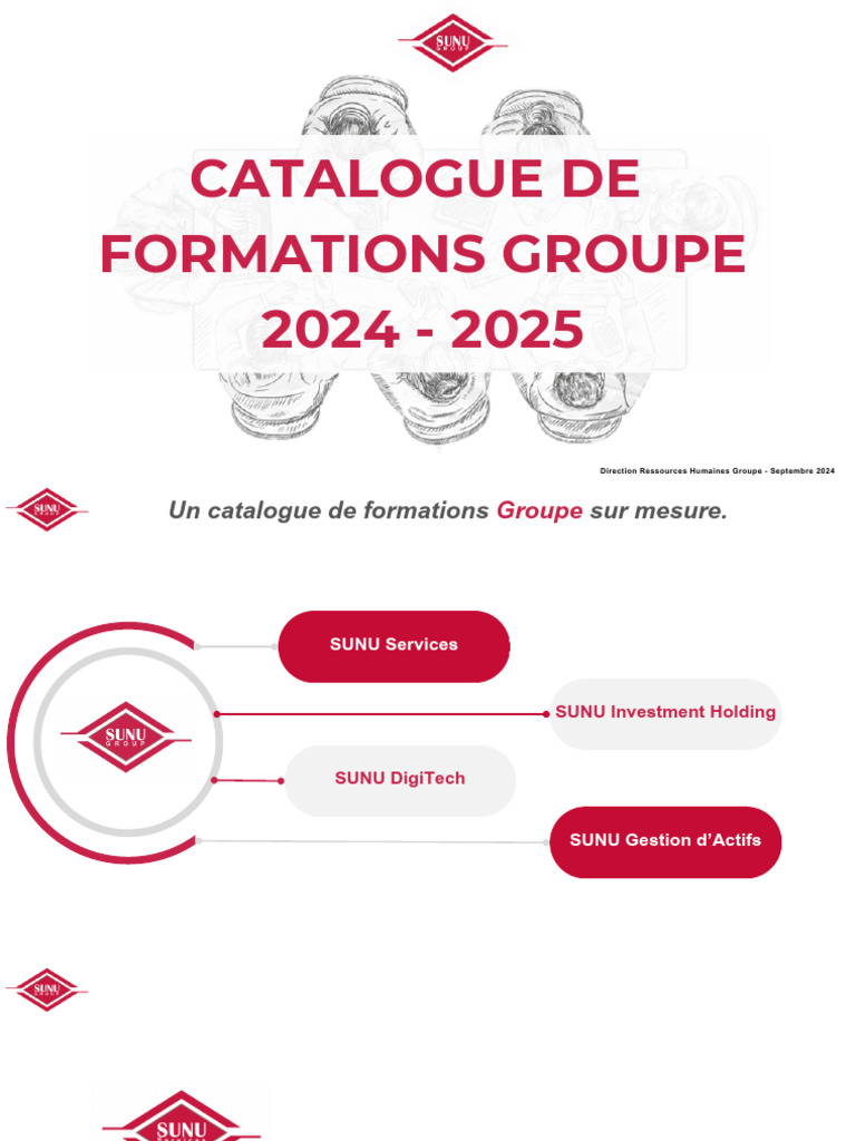 Catalogue Formations SUNU 2024-2025 | PDF | Banques | Assurance