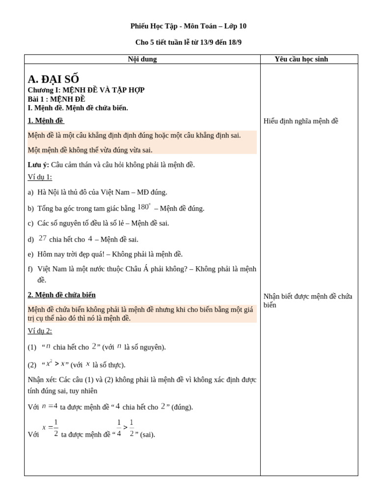 toán 10 | PDF