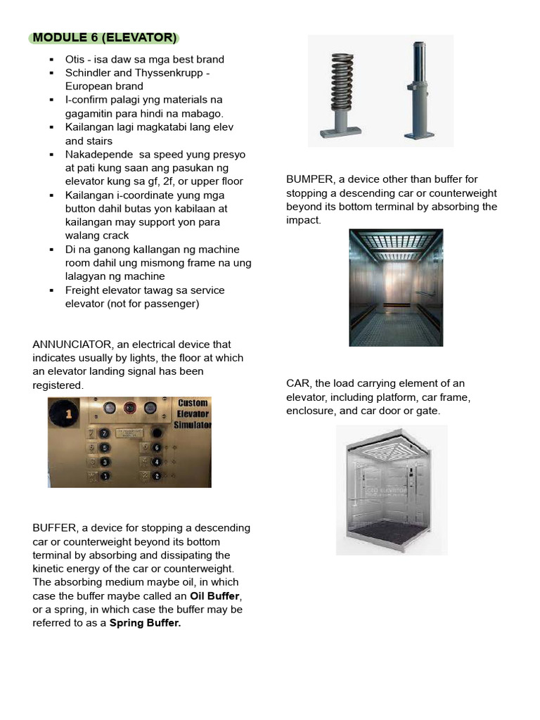 Elevator Design and Safety Guidelines | PDF | Elevator | Escalator