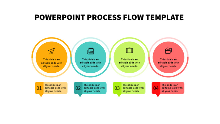 Editable PowerPoint Process Flow Template | PDF