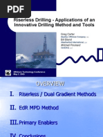 Riserless Drilling