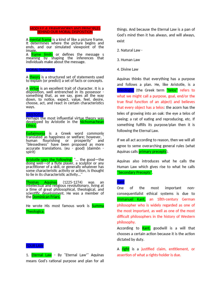 Final Reviewer in Ethics | PDF | Utilitarianism | Rights