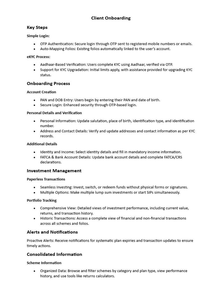 Report On Client Onboarding PDF Identity Document Authentication