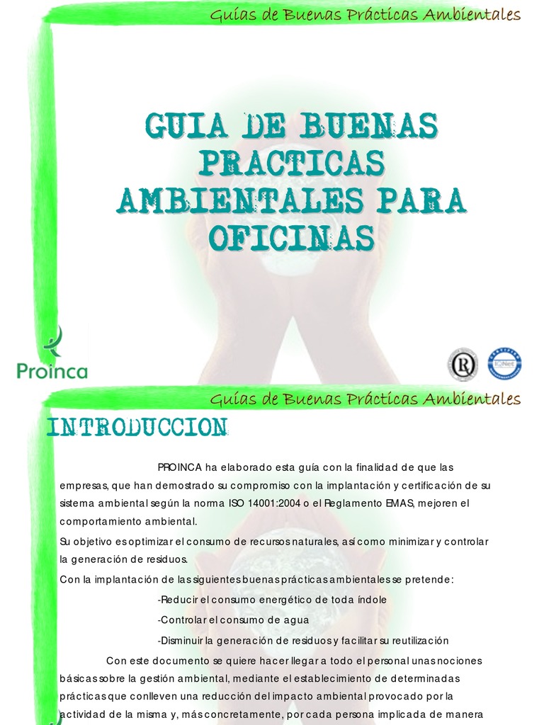 Buenas Prácticas Ambientales en Oficinas | PDF | Reciclaje | Residuos