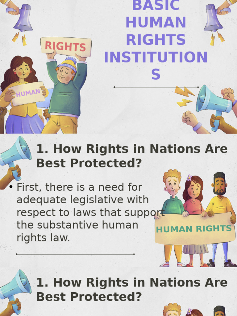 Human Rights Institutions Up To Militariation Characteristics | PDF ...