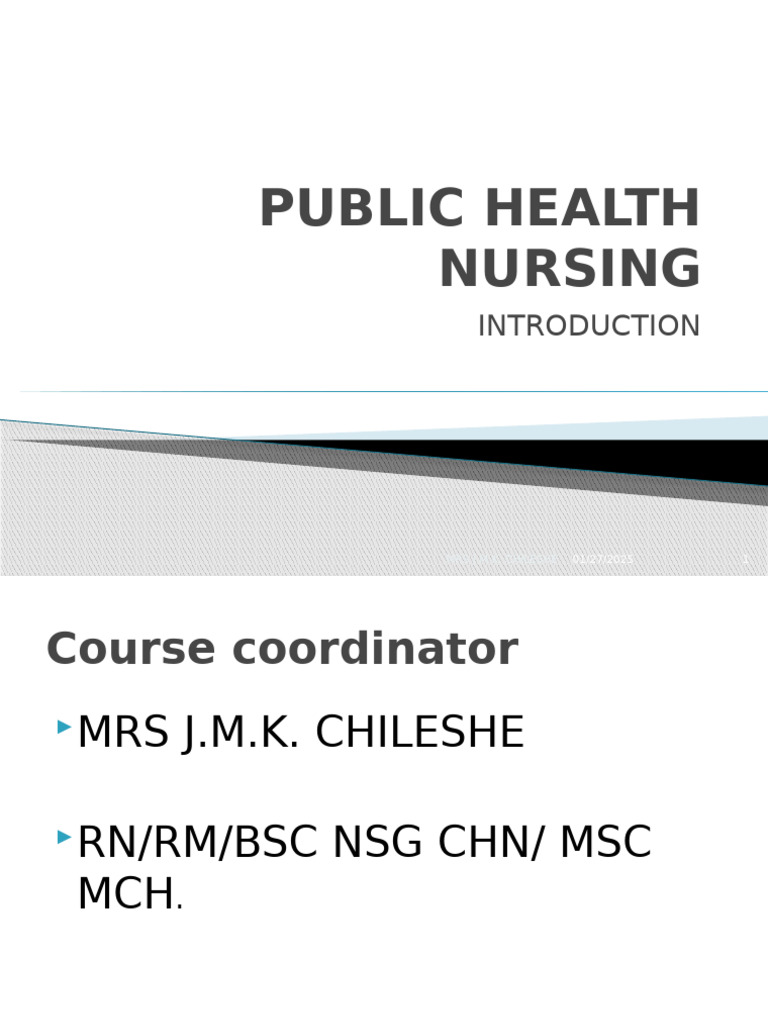Public Health Nursing Overview Guide | PDF | Preventive Healthcare ...